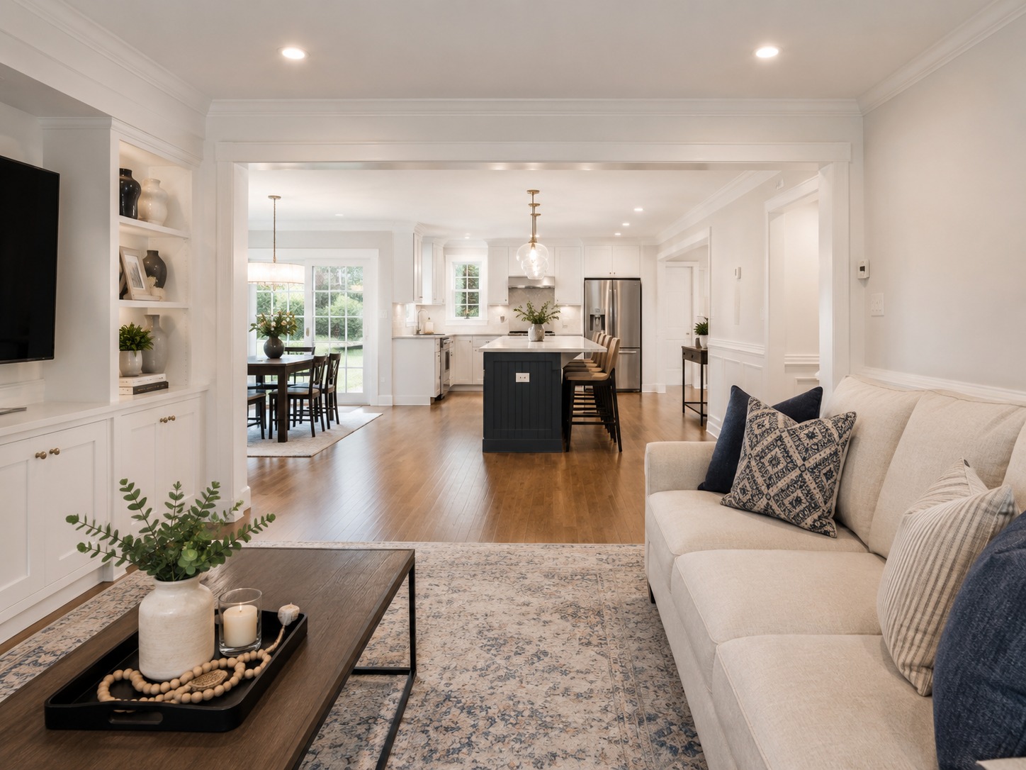 Completed whole-home living renovation